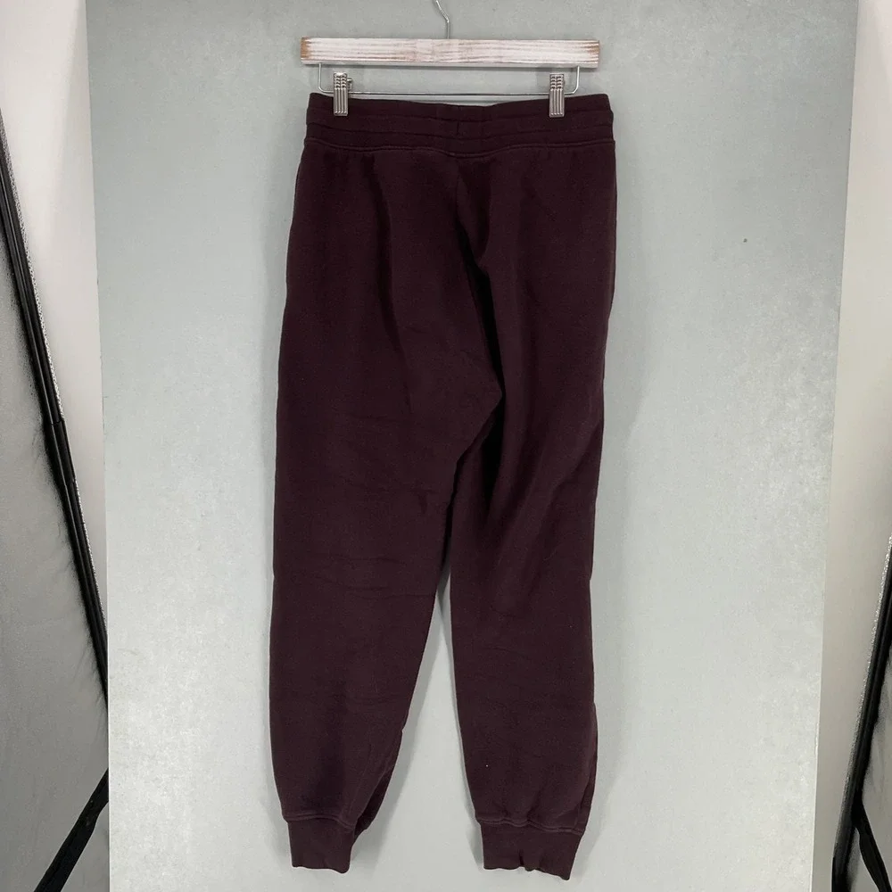 H&M Girls Joggers Burgundy Elastic Waist Cuffed Sweatpants Size 20